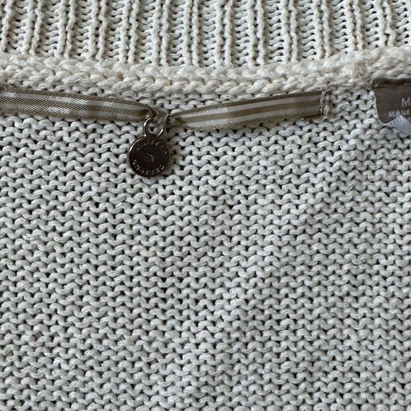Anthropologie Knitted & Knotted Cottagecore Knit Top in Cream Medium - Picture 14 of 14